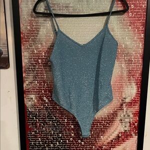 Haute Monde Glittering Blue Top